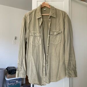 Aerie Button down - khaki